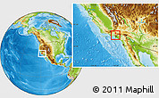 Physical Location Map of ZIP code 91505