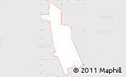 Silver Style Simple Map of ZIP code 91505