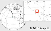 Blank Location Map of ZIP code 91710