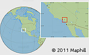 Savanna Style Location Map of ZIP code 91710