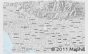 Silver Style 3D Map of ZIP code 91746
