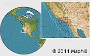 Satellite Location Map of ZIP code 91746