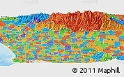 Political Panoramic Map of ZIP code 91746
