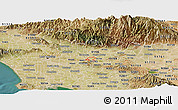 Satellite Panoramic Map of ZIP code 91746