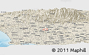 Shaded Relief Panoramic Map of ZIP code 91746
