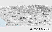 Silver Style Panoramic Map of ZIP code 91746