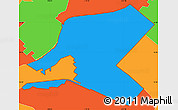 Political Simple Map of ZIP code 91746