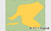 Savanna Style Simple Map of ZIP code 91746