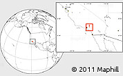 Blank Location Map of ZIP code 91750