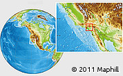 Physical Location Map of ZIP code 91750