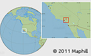 Savanna Style Location Map of ZIP code 91750