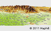 Physical Panoramic Map of ZIP code 91763
