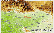 Physical 3D Map of ZIP code 91764
