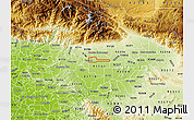 Physical Map of ZIP code 91764