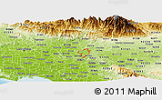 Physical Panoramic Map of ZIP code 91789