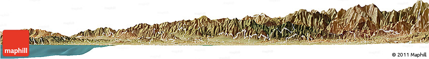 Satellite Horizon Map of ZIP Code 91803