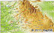 Physical 3D Map of ZIP code 91906