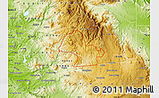 Physical Map of ZIP code 91906