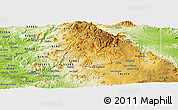 Physical Panoramic Map of ZIP code 91906