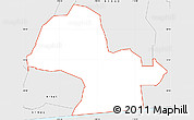 Silver Style Simple Map of ZIP code 91906