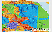 Political 3D Map of ZIP code 92004