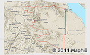 Shaded Relief 3D Map of ZIP code 92004