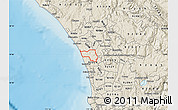 Shaded Relief Map of ZIP code 92009