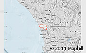 Silver Style Map of ZIP code 92009