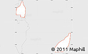 Silver Style Simple Map of ZIP code 92091