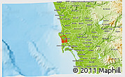 Physical 3D Map of ZIP code 92109