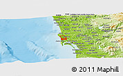 Physical Panoramic Map of ZIP code 92109