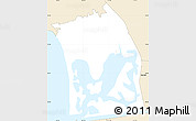 Classic Style Simple Map of ZIP code 92109