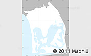 Gray Simple Map of ZIP code 92109