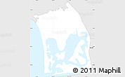 Silver Style Simple Map of ZIP code 92109