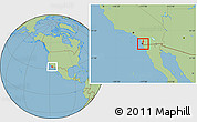 Savanna Style Location Map of ZIP code 92114