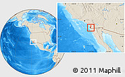Shaded Relief Location Map of ZIP code 92114