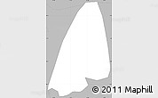 Gray Simple Map of ZIP code 92123