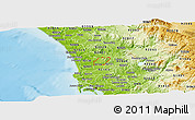Physical Panoramic Map of ZIP code 92129
