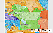 Political Shades 3D Map of ZIP codes starting with 922