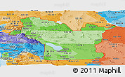 Political Shades Panoramic Map of ZIP codes starting with 922