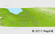 Physical Panoramic Map of ZIP code 92227