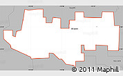 Gray Simple Map of ZIP code 92243