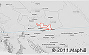 Silver Style 3D Map of ZIP code 92249