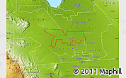 Physical Map of ZIP code 92251