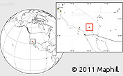 Blank Location Map of ZIP code 92252
