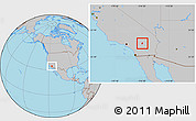 Gray Location Map of ZIP code 92252