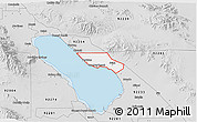 Silver Style 3D Map of ZIP code 92257