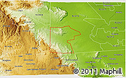 Physical 3D Map of ZIP code 92259