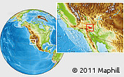 Physical Location Map of ZIP code 92278