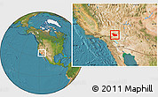 Satellite Location Map of ZIP code 92278